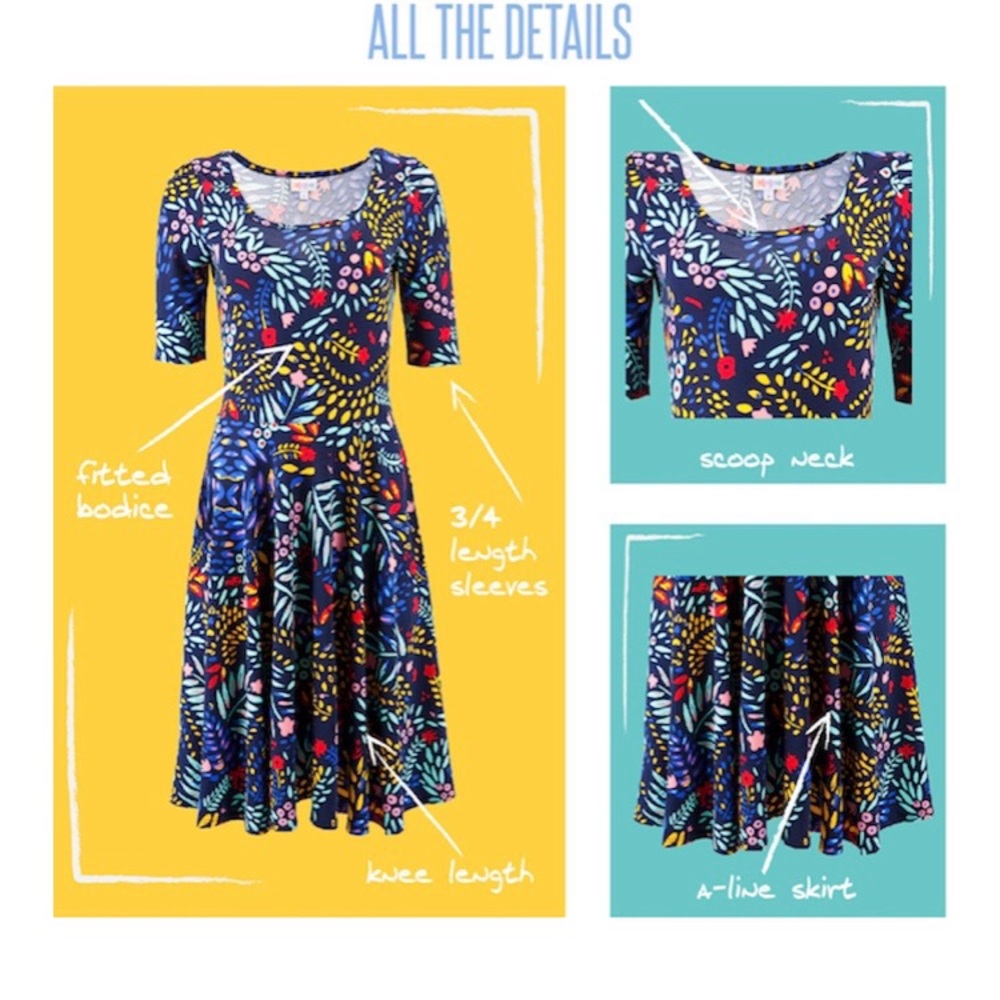 Lularoe Nicole Dress - Picture 7 of 7